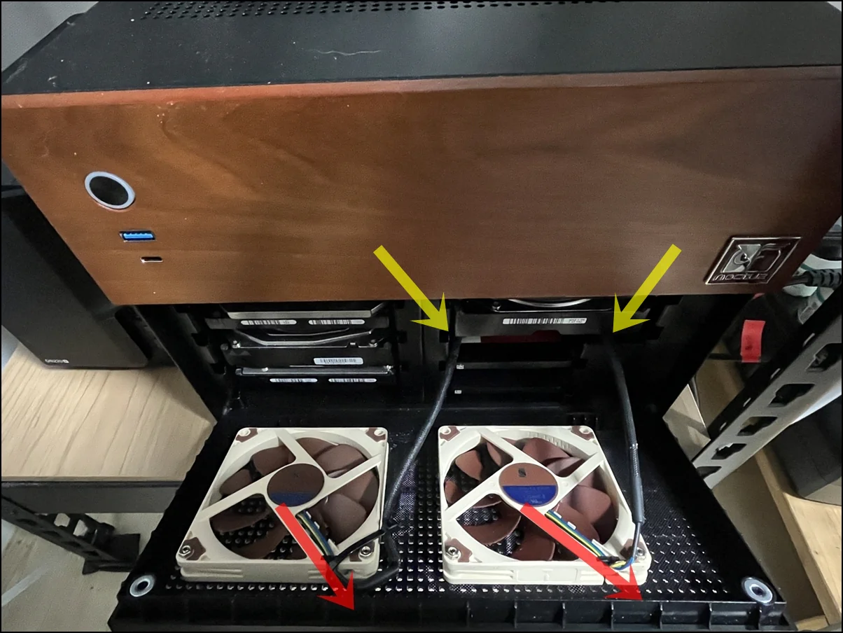 존스보 Jonsbo N4 케이스로 언레이드 Unraid 서버를 만들어 보았습니다. 12 JN4 10 변환