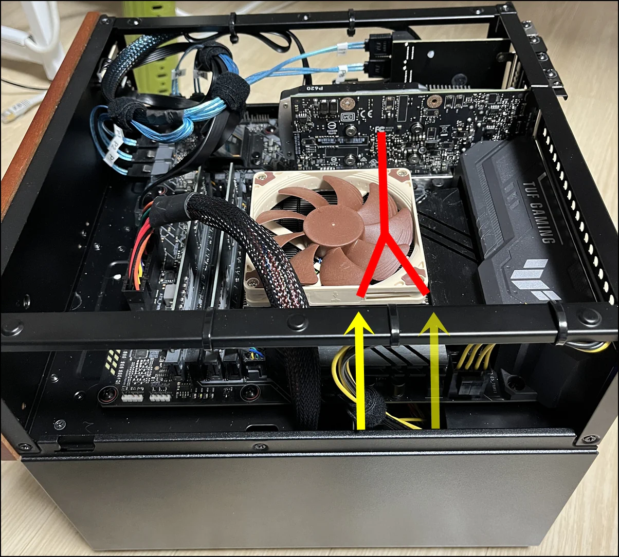 존스보 Jonsbo N4 케이스로 언레이드 Unraid 서버를 만들어 보았습니다. 14 JN4 13 변환